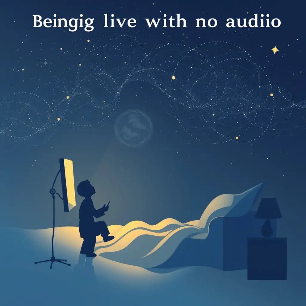 Dream illustration: Being live with no audio