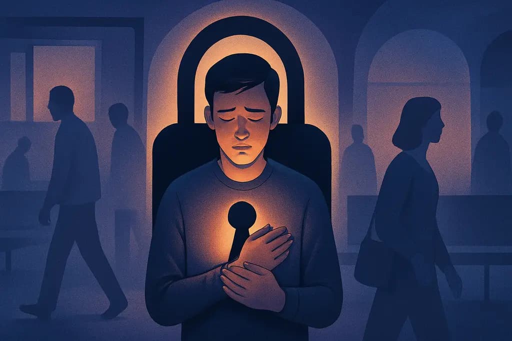 Dream illustration: Being locked in a public place