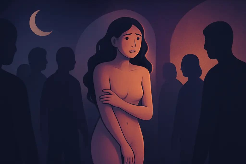 Dream illustration: Being Naked in Public