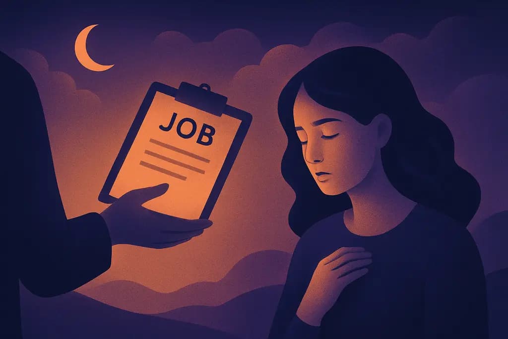 Dream illustration: Being offered a job you don't want