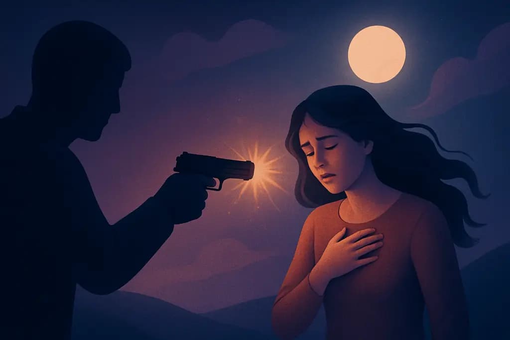 Dream illustration: being shot dream meaning