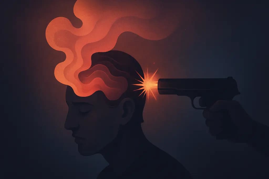 Dream illustration: being shot in the head dream meaning