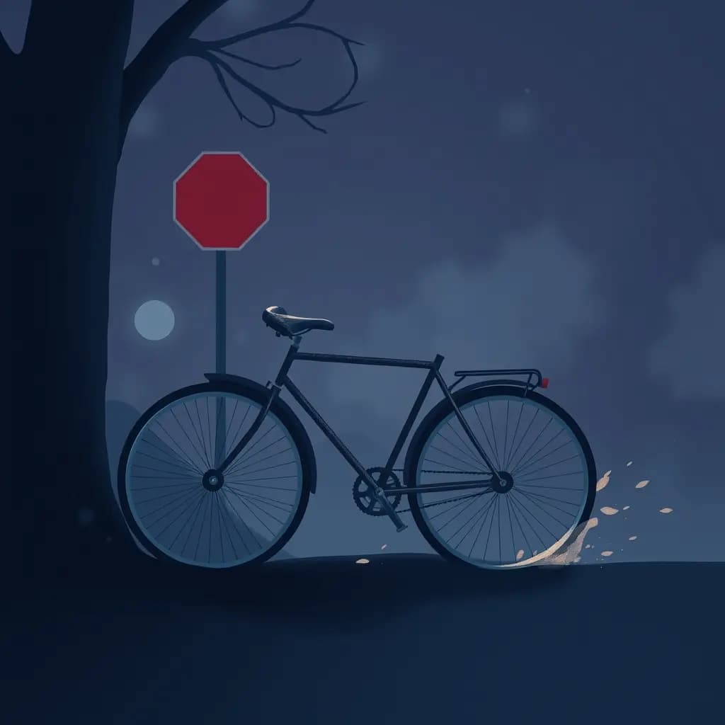 Dream illustration: Bicycle that won't stop