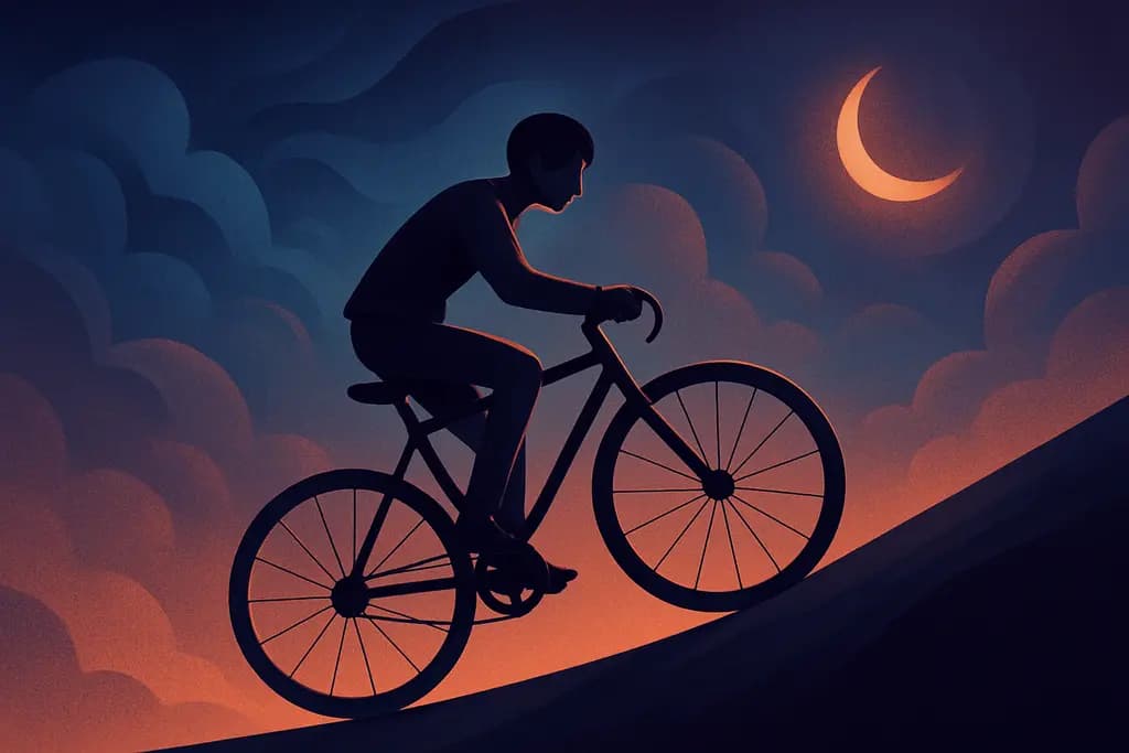 Dream illustration: Bike with no brakes