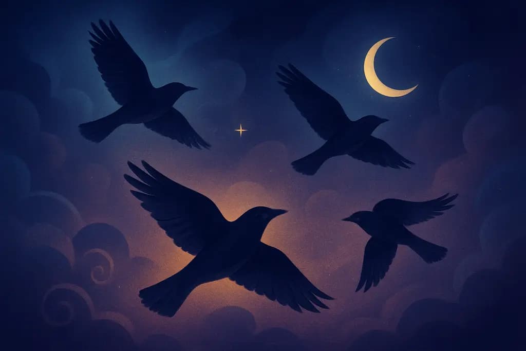 Dream illustration: Birds in flight