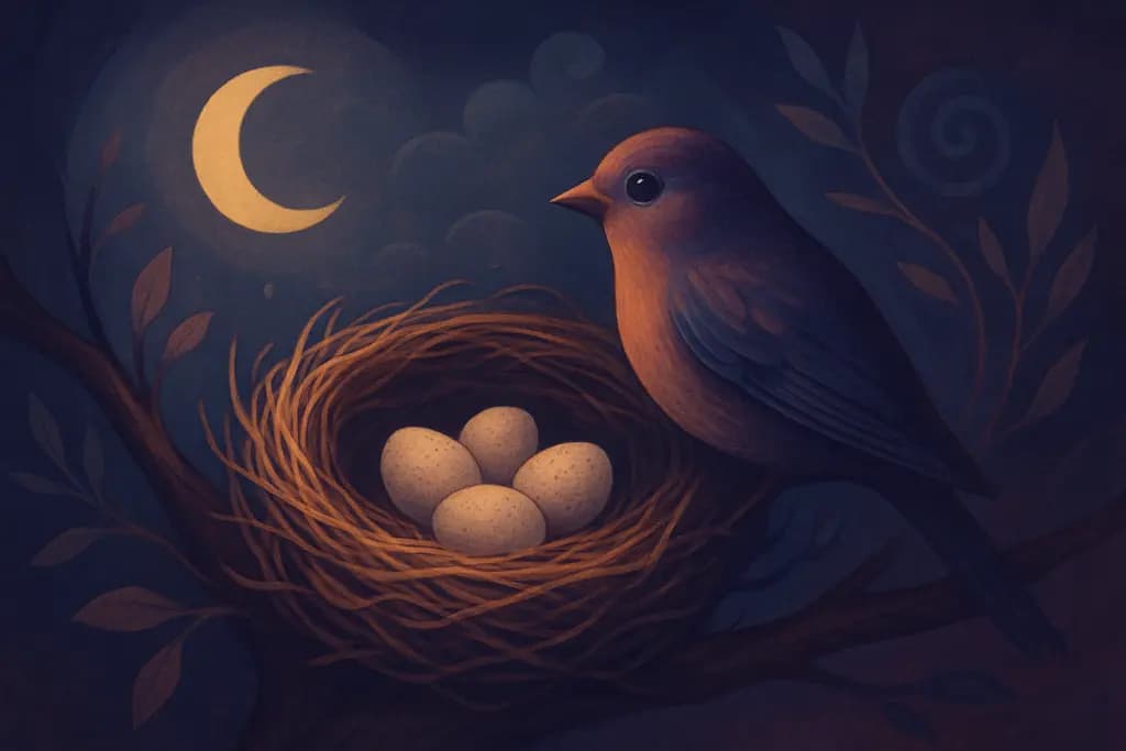 Dream illustration: Bird's nest