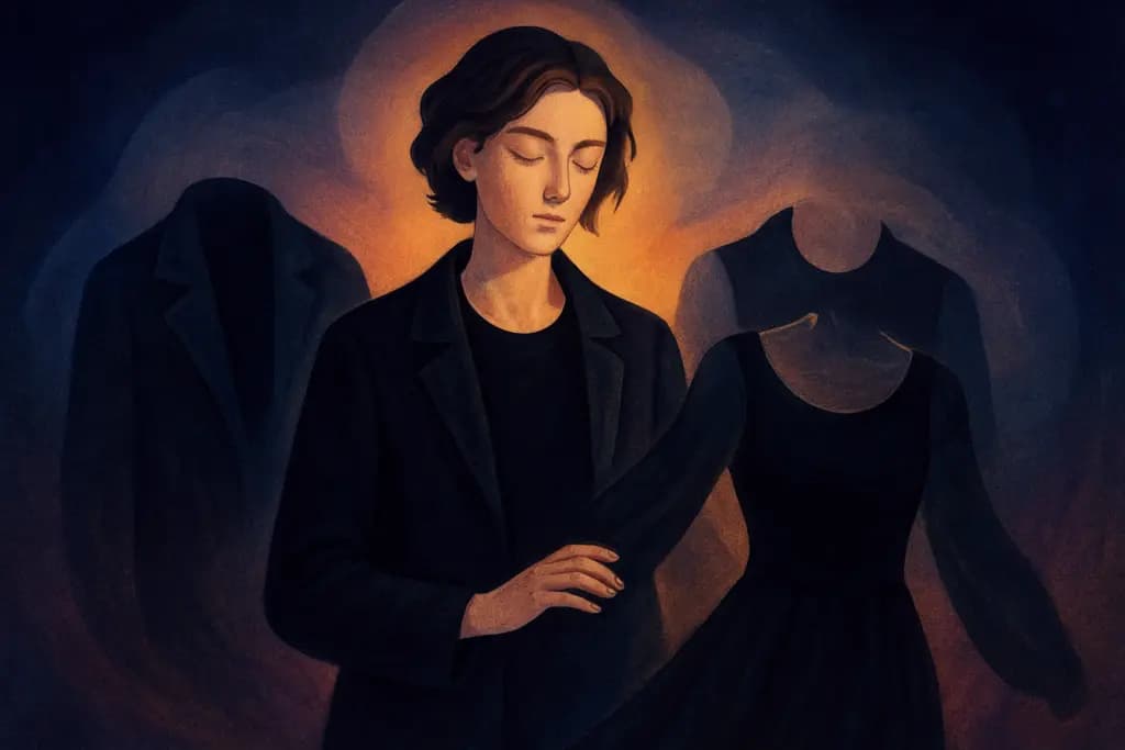 Dream illustration: black clothes that keep changing style