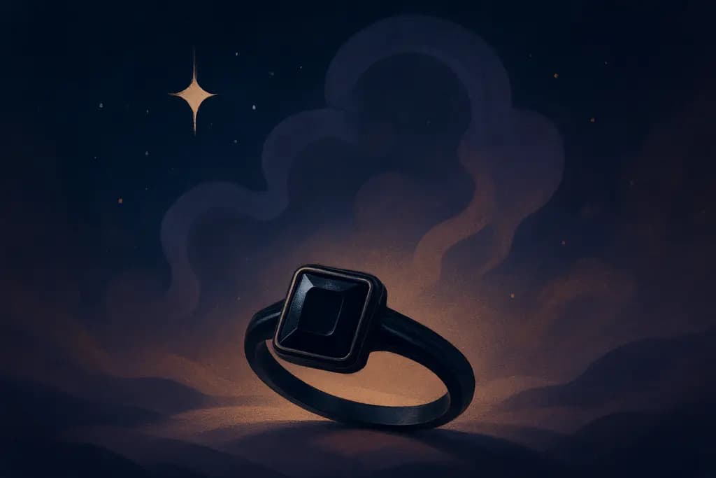 Dream illustration: black heirloom ring