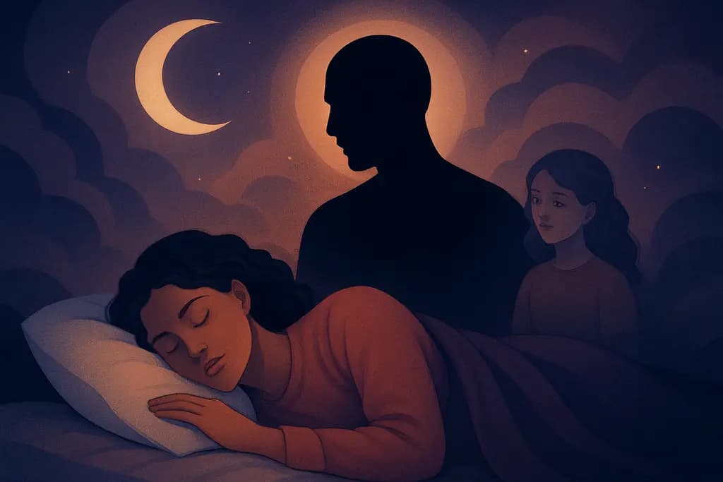 Dream illustration: black secret family member dream