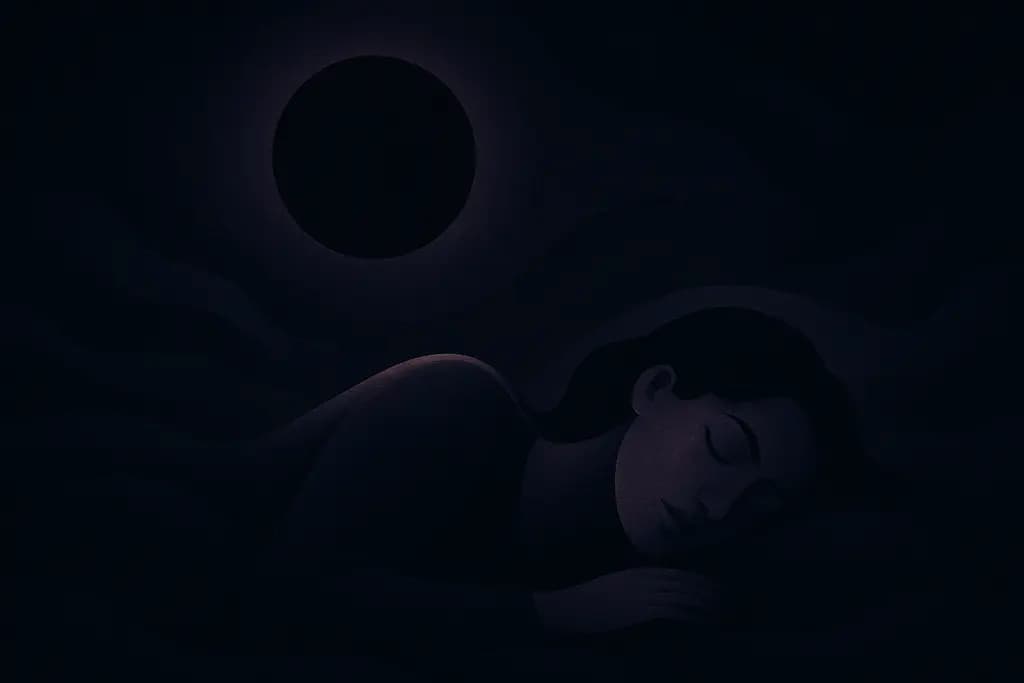 Dream illustration: Blackness or total darkness