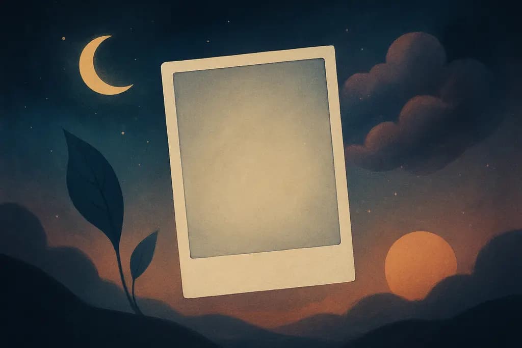 Dream illustration: Blank Photograph
