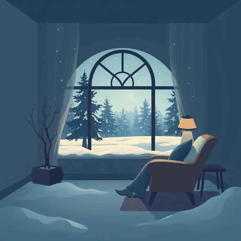 Dream illustration: Blizzard traps you indoors