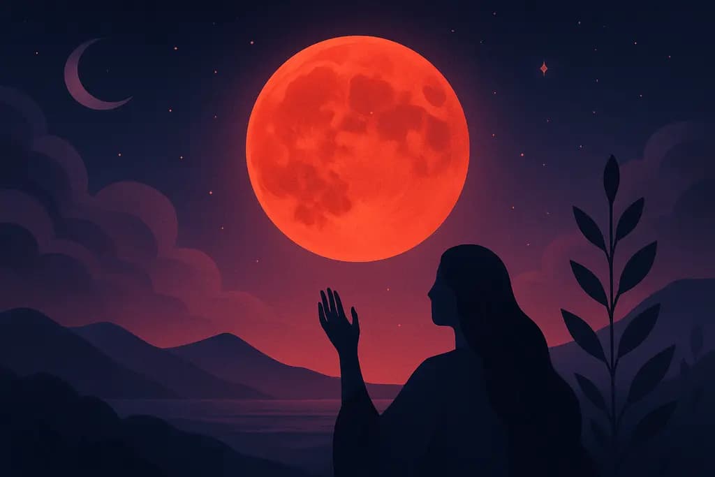 Dream illustration: Blood Moon Rising