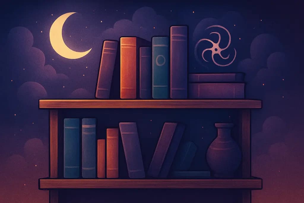 Dream illustration: Bookshelves