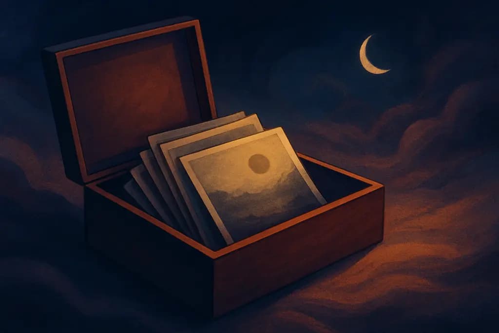Dream illustration: Box of letters or old photographs