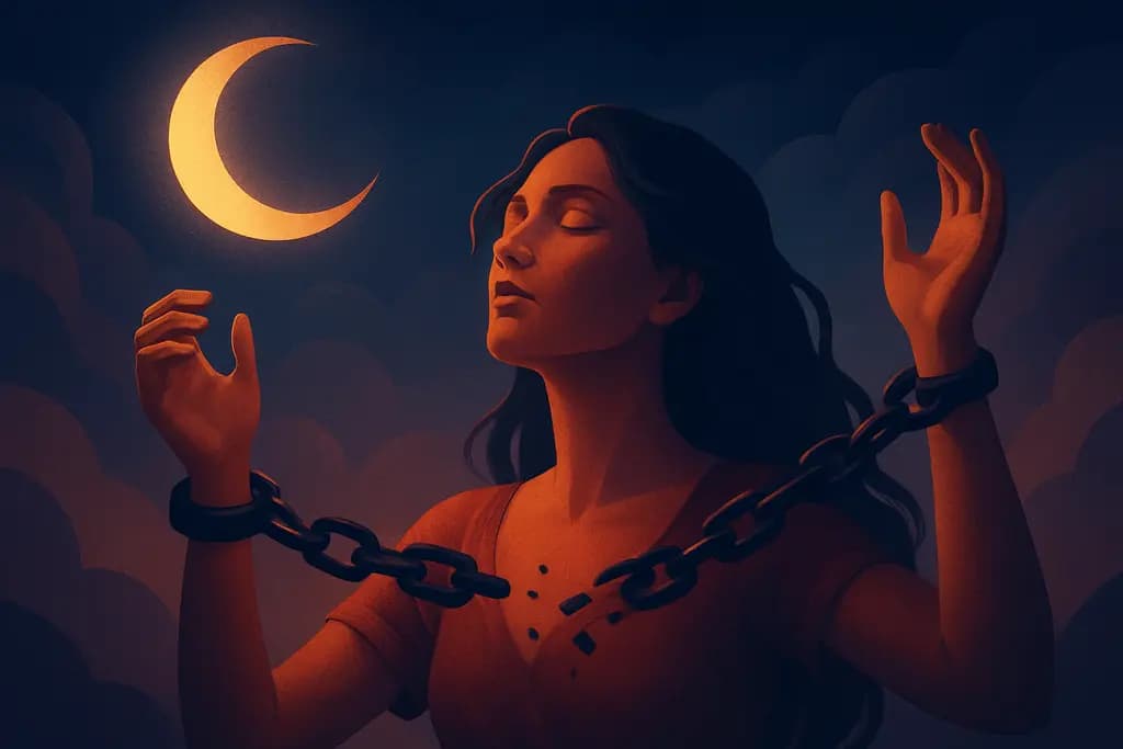 Dream illustration: Breaking free from chains
