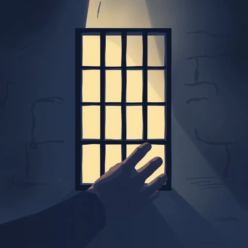 Dream illustration: Breaking out of jail cell