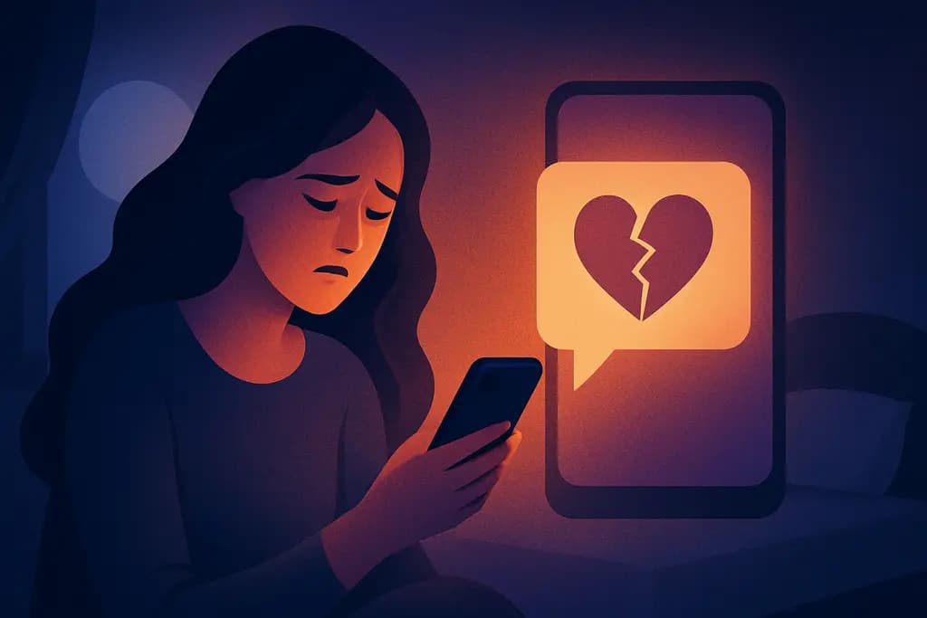 Dream illustration: Breakup over text message