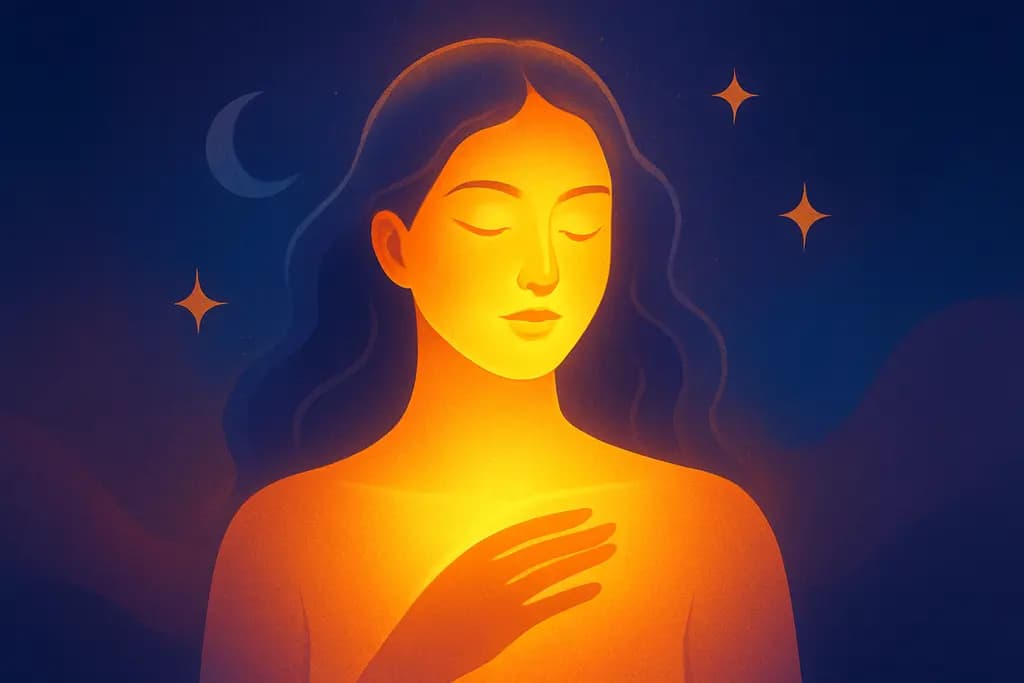 Dream illustration: Bright, glowing skin