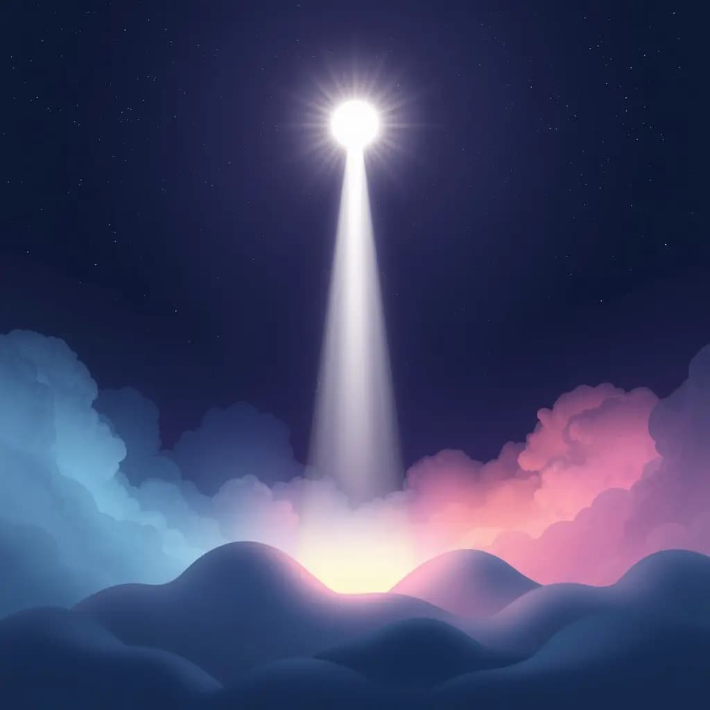 Dream illustration: Bright white light