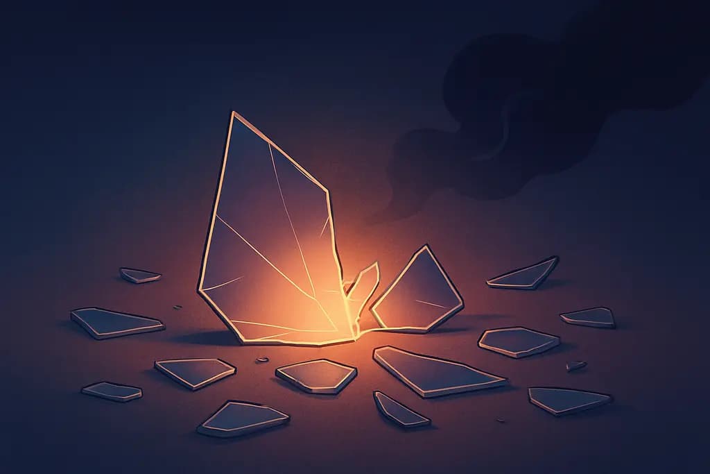 Dream illustration: Broken Glass