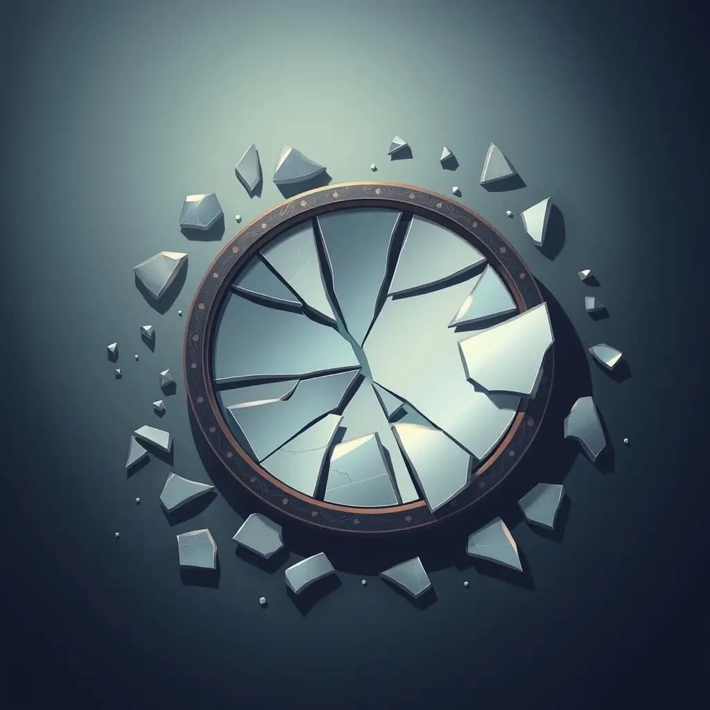 Dream illustration: Broken Mirror Shards