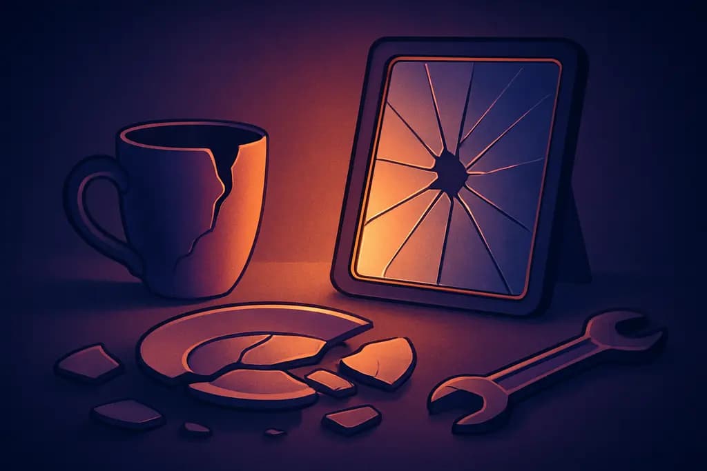Dream illustration: Broken Objects