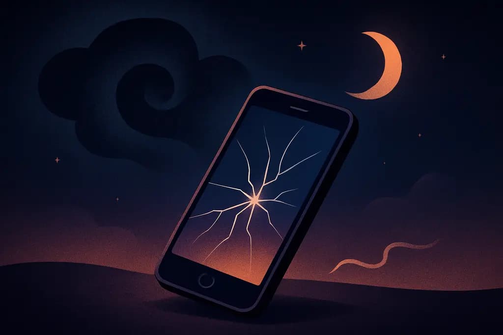 Dream illustration: Broken phone or losing connection