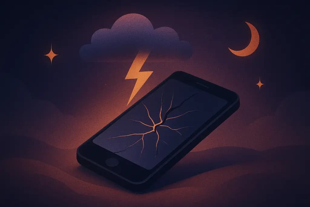 Dream illustration: Broken phone or phone not working