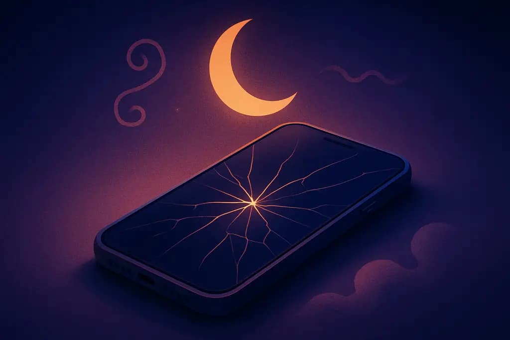 Dream illustration: Broken phone that won't turn on