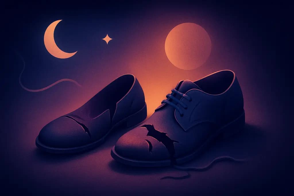 Dream illustration: Broken shoes