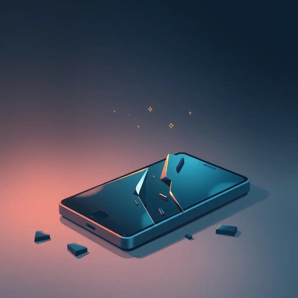 Dream illustration: Broken Smartphone