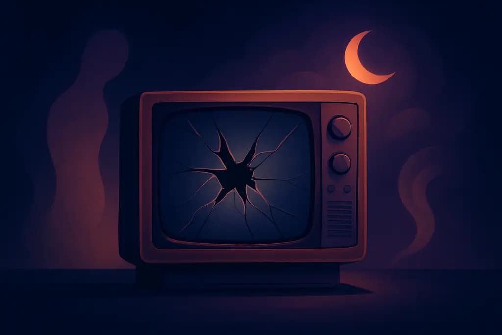 Dream illustration: Broken TV