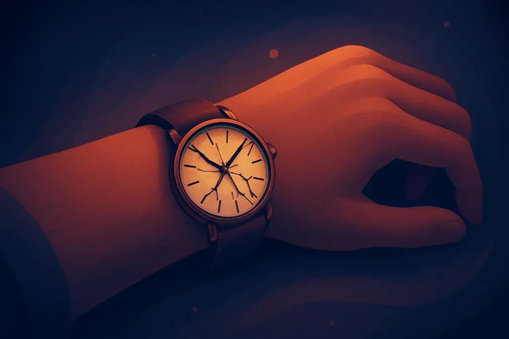 Dream illustration: broken watch on my wrist dream meaning