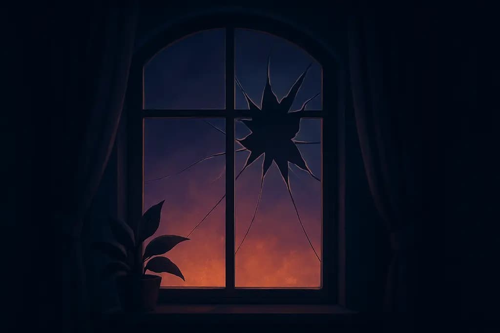 Dream illustration: Broken Window