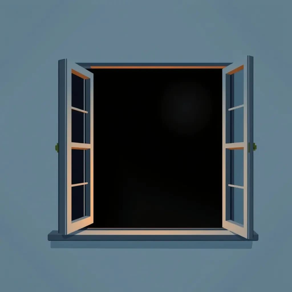 Dream illustration: Burglary through open window