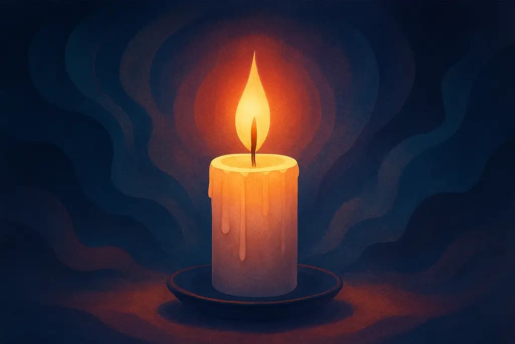 Dream illustration: Burning candle