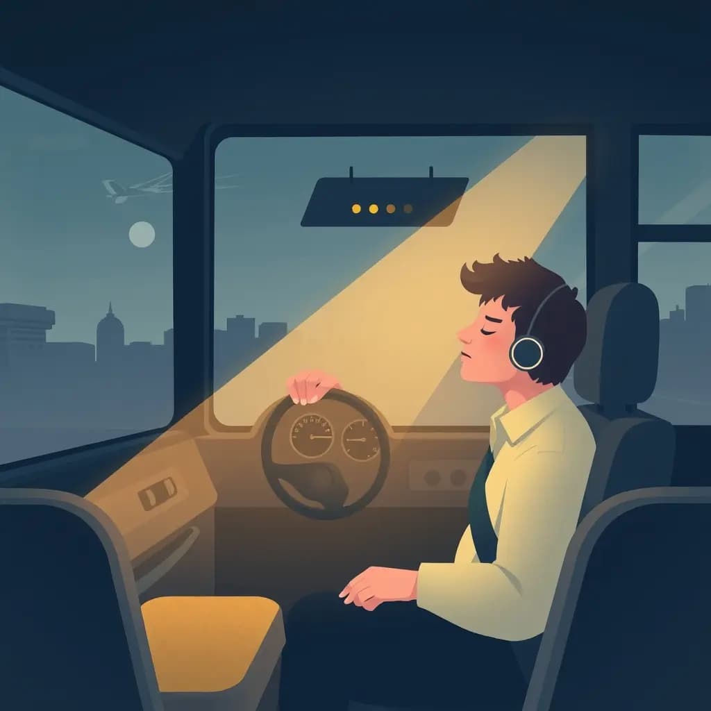 Dream illustration: Bus driver falls asleep