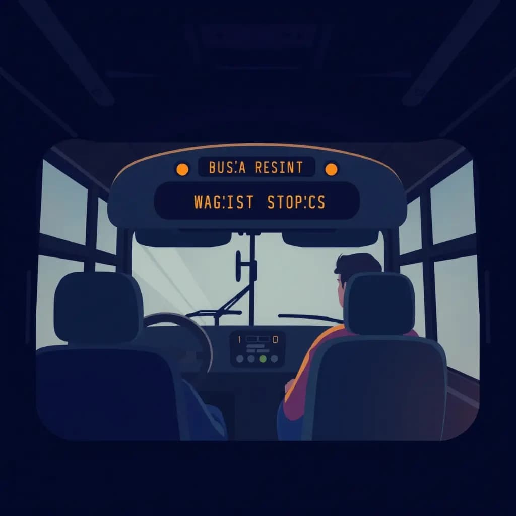 Dream illustration: Bus driver won't stop