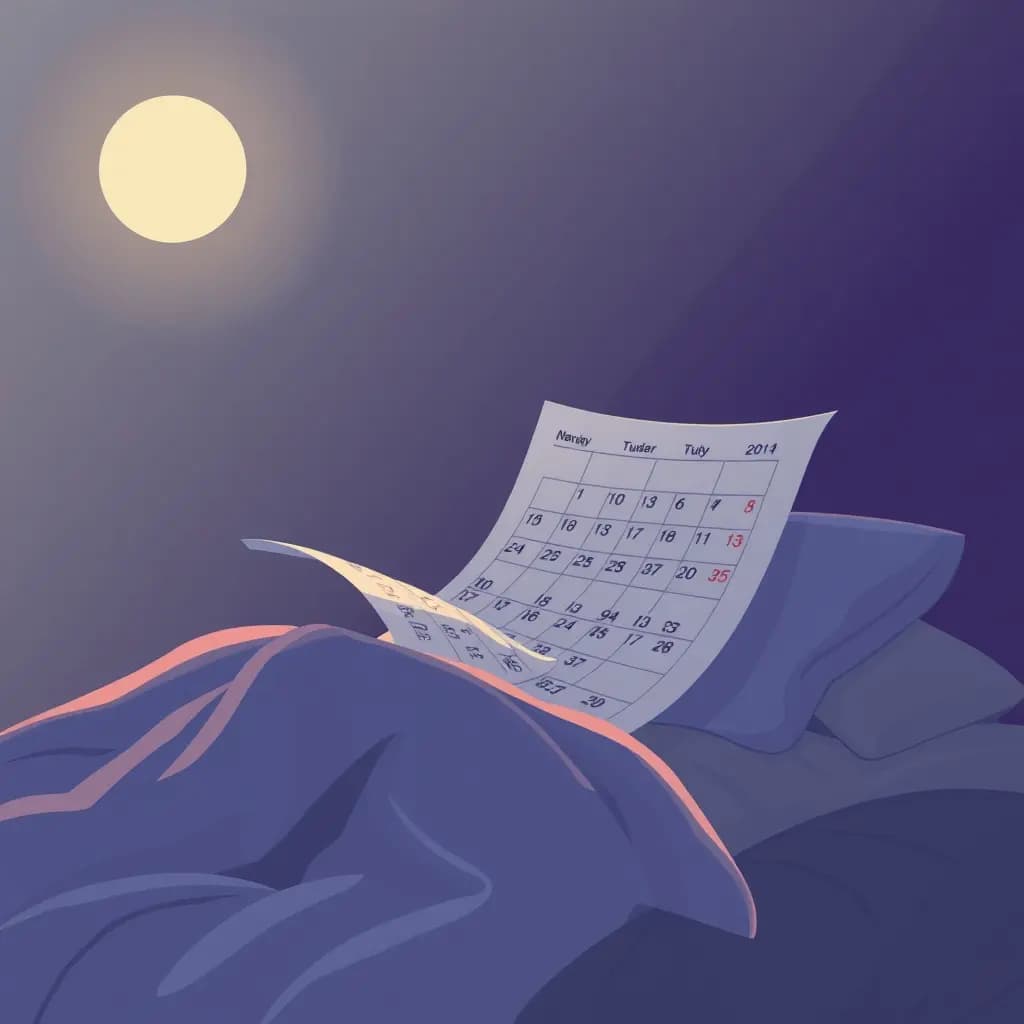 Dream illustration: Calendar flipping endlessly