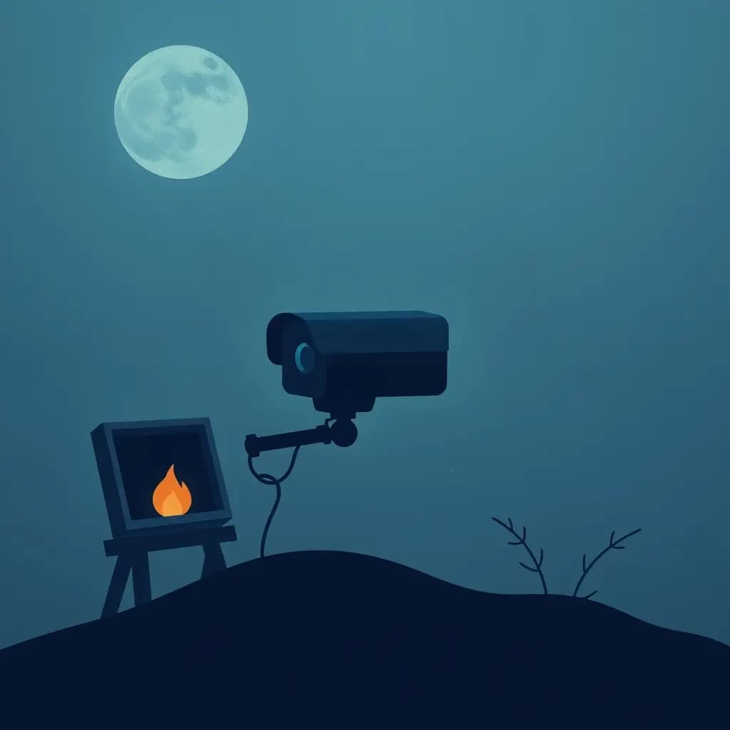 Dream illustration: Camera records only darkness