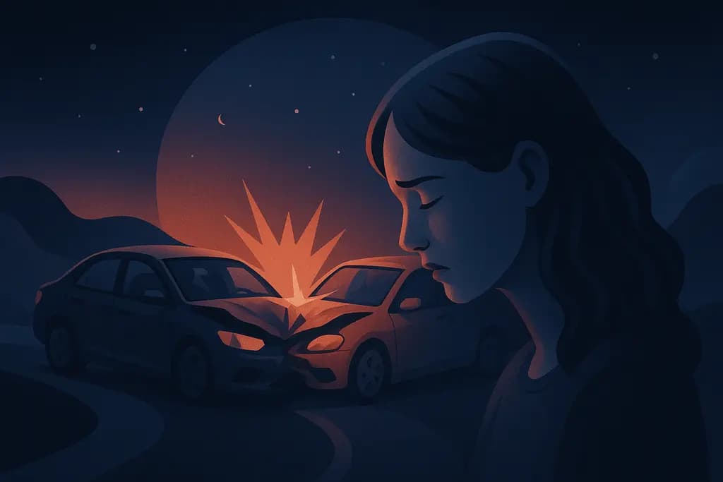 Dream illustration: Car crash dream