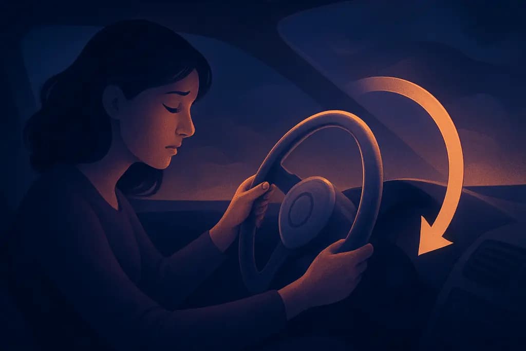 Dream illustration: Car steering failure