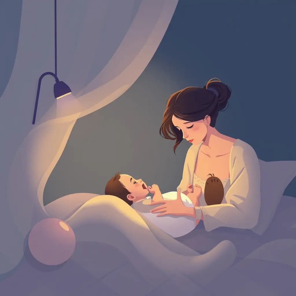 Dream illustration: Caring for a crying baby