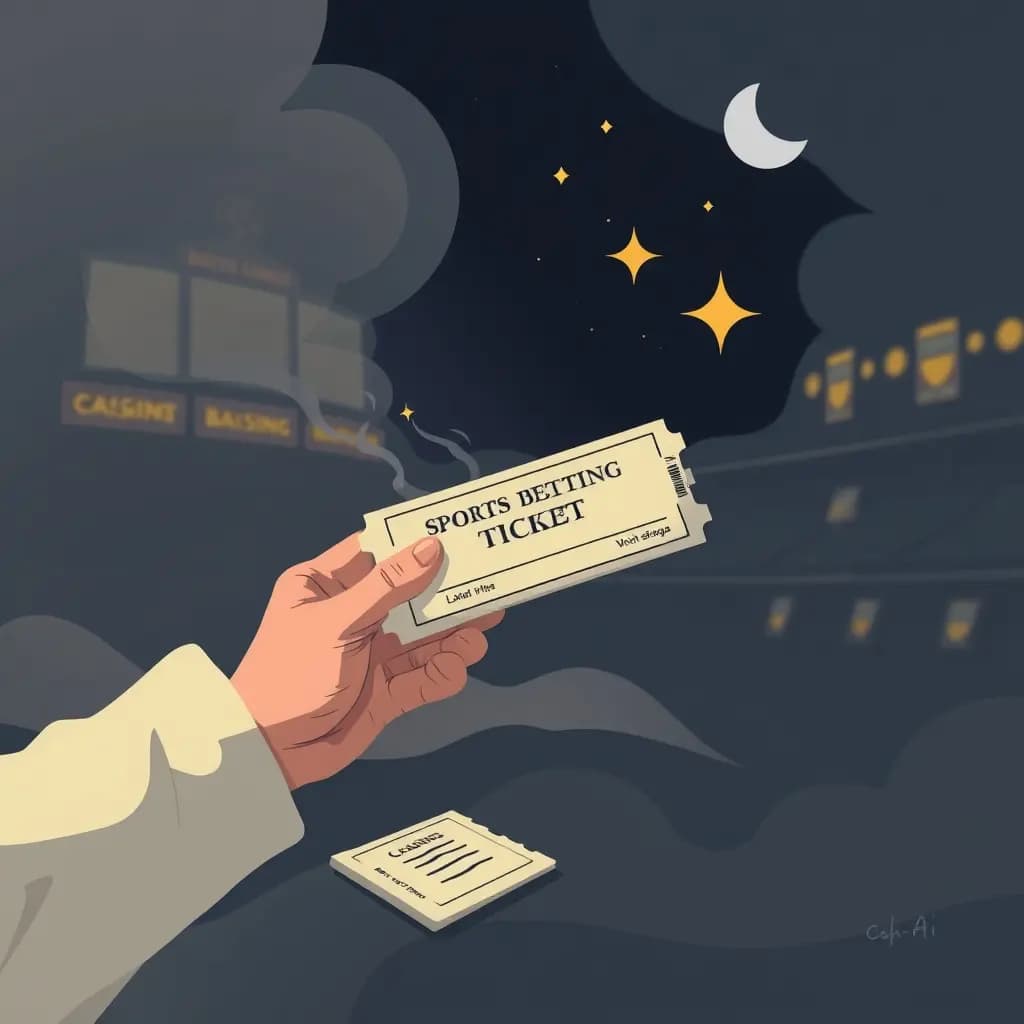 Dream illustration: Cashing a Sports Betting Ticket