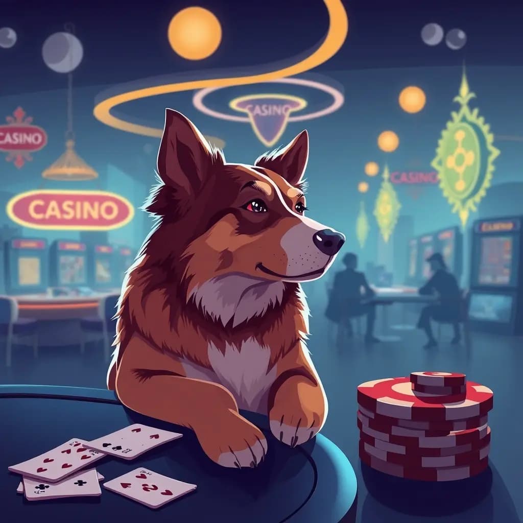 Dream illustration: a Casino and a Dog