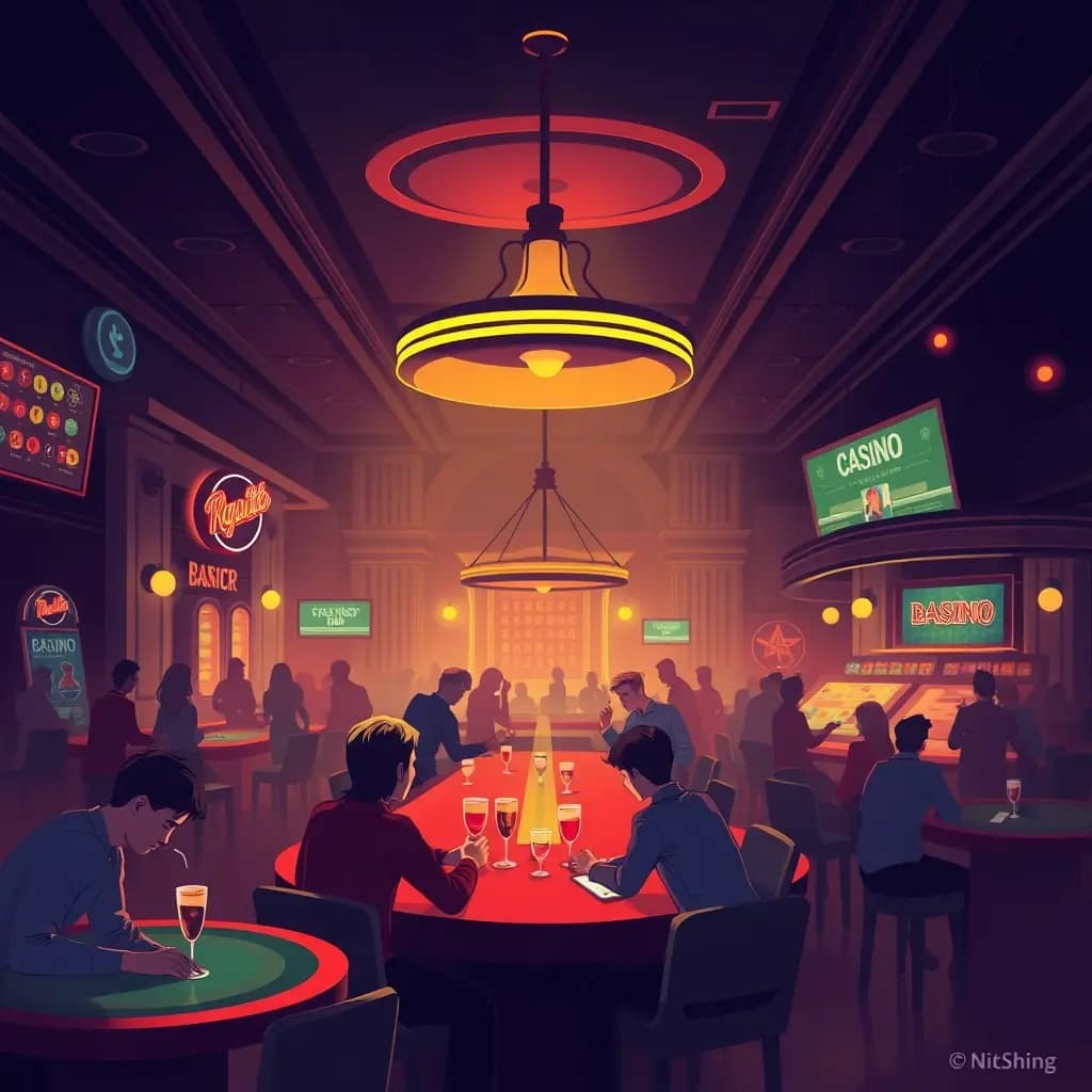 Dream illustration: a Casino Bar