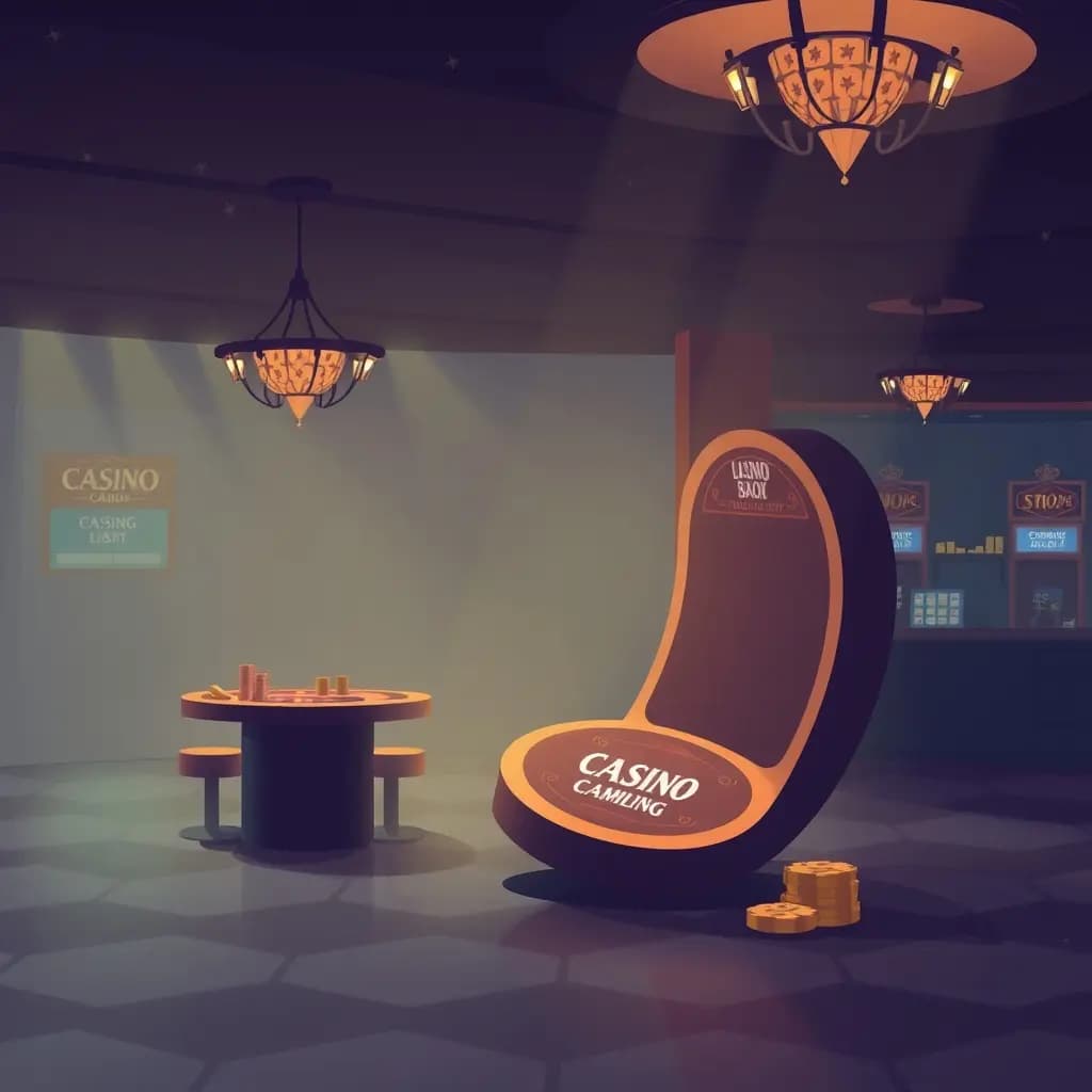 Dream illustration: Casino floor tilting dream