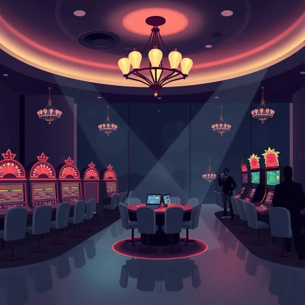 Dream illustration: Casino lights go out