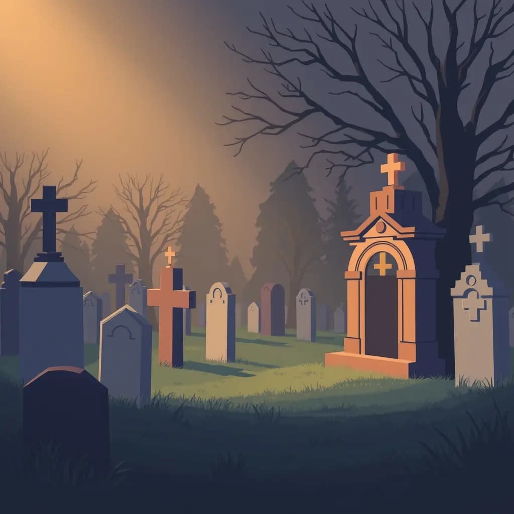 Dream illustration: Cemetery Visit